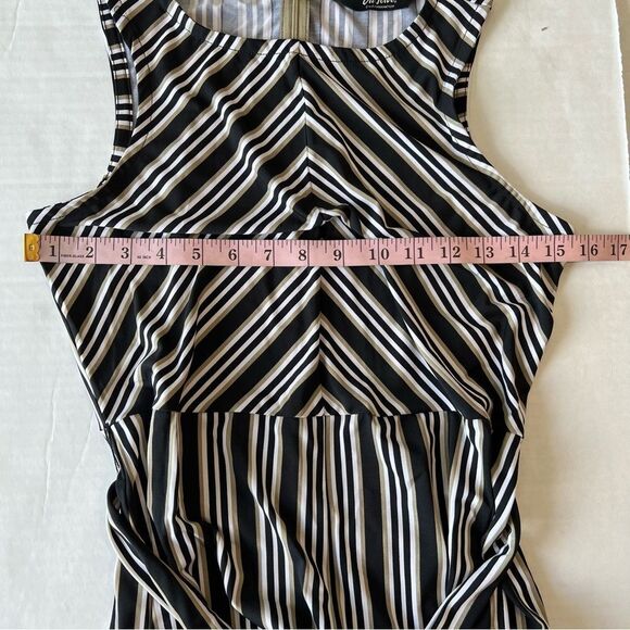 NWOT Du Jour Petite Stripe Printed Wide-Leg Crop Jumpsuit | Size XXS - Picture 13 of 13